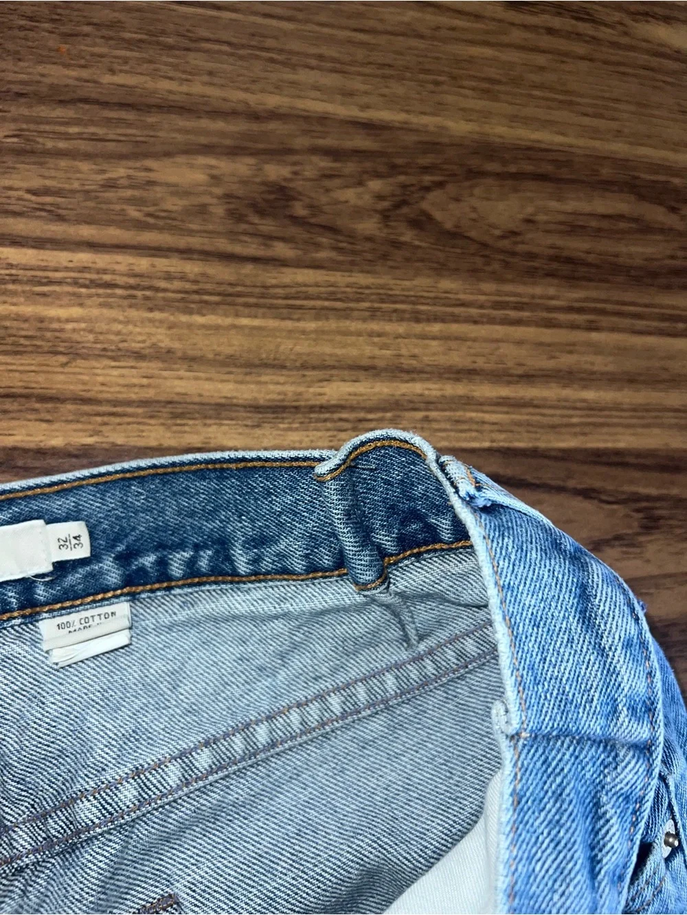 J.Crew Denim Jorts Mens Size 32/34 Jean Shorts Altered Waist
